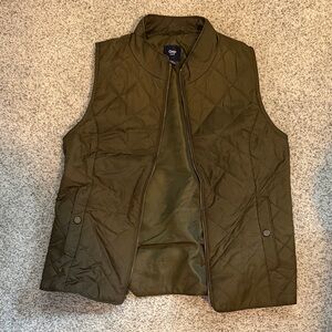 GAP Factory Olive Quilted Vest